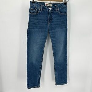 Levi Strauss 502 Jeans Boys SZ 10 HUSKY Regular Tapered Adjustable Waist Denim
